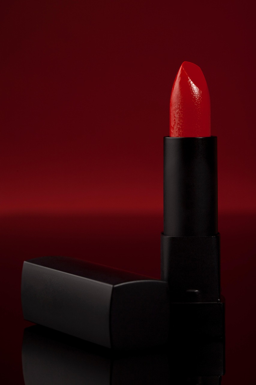 Blood Red Lipstick